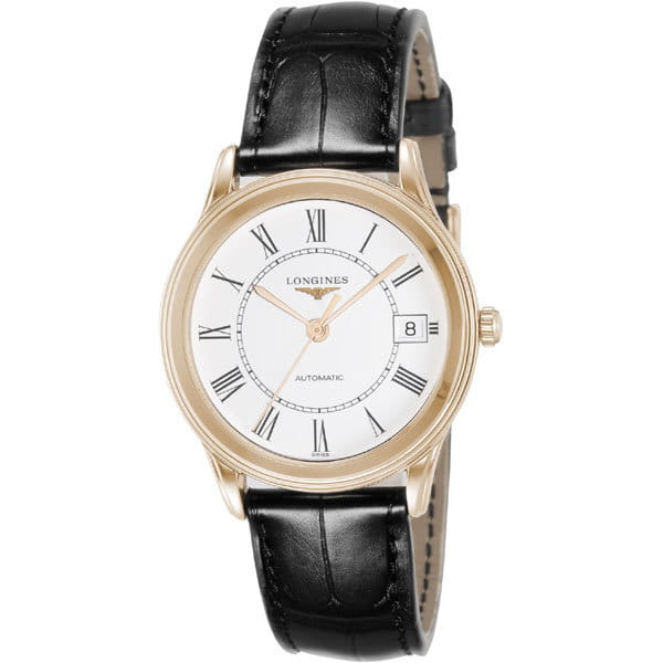Longines Longines Flagship L4.774.8.21.2 , наручные мужские часы фото под углом