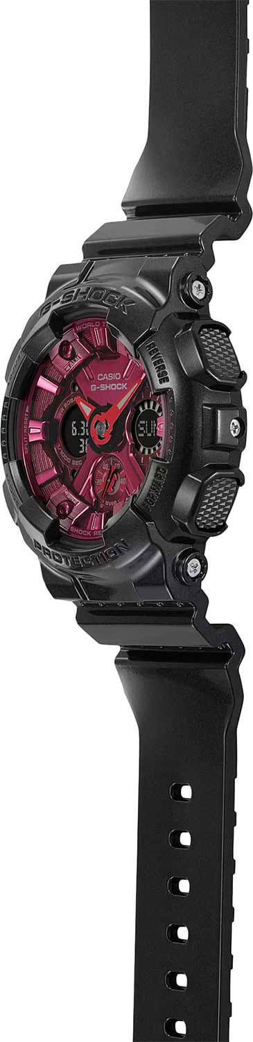 Casio Casio G-Shock GMA-S120RB-1ADR (GMA-S120RB-1a) женские часы розовый циферблат на запястье