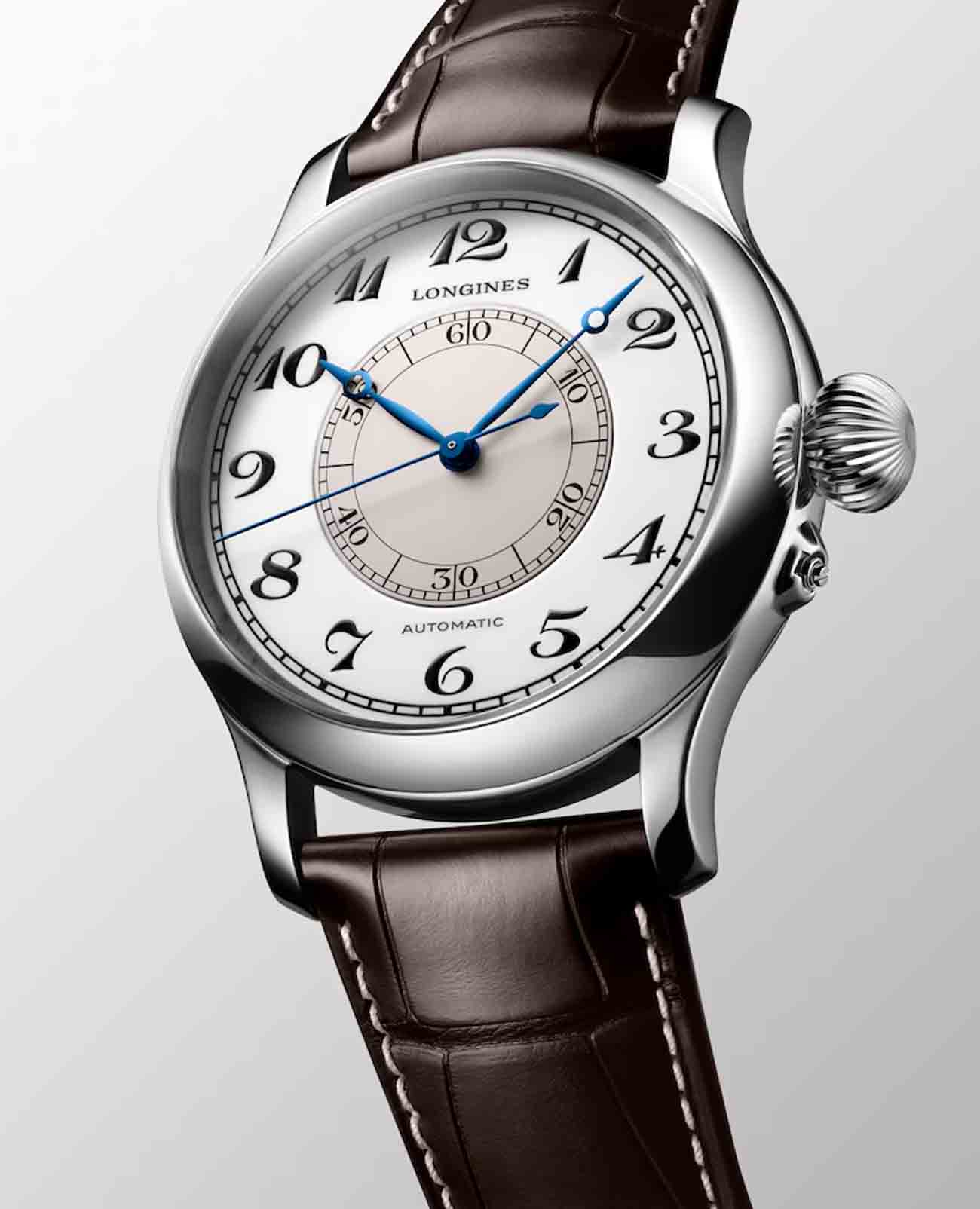 Оригинальные часы Longines Longines Weems Second-Setting Watch L2.713.4.13.0 механические калибр механизма l699 общий вид