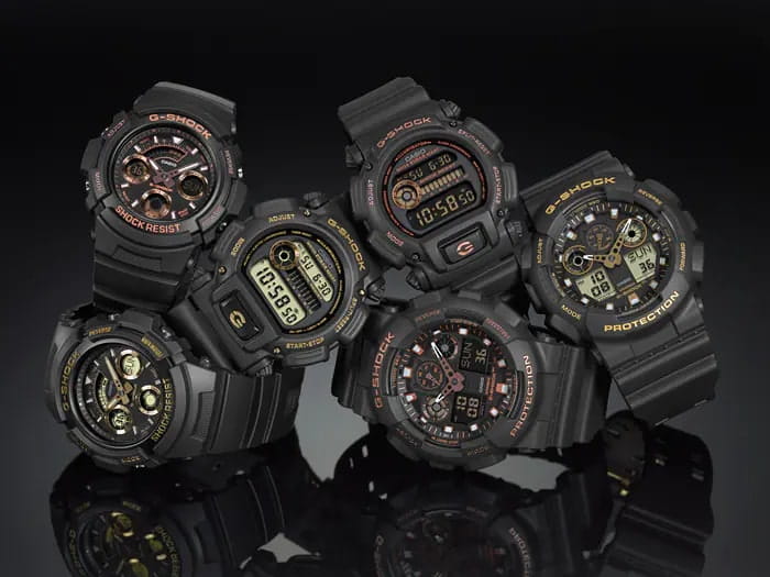 Casio Casio G-Shock DW-9052GBX-1A9DR (DW-9052GBX-1A9), g-shock япония мужские часы на браслете пластик боковой вид
