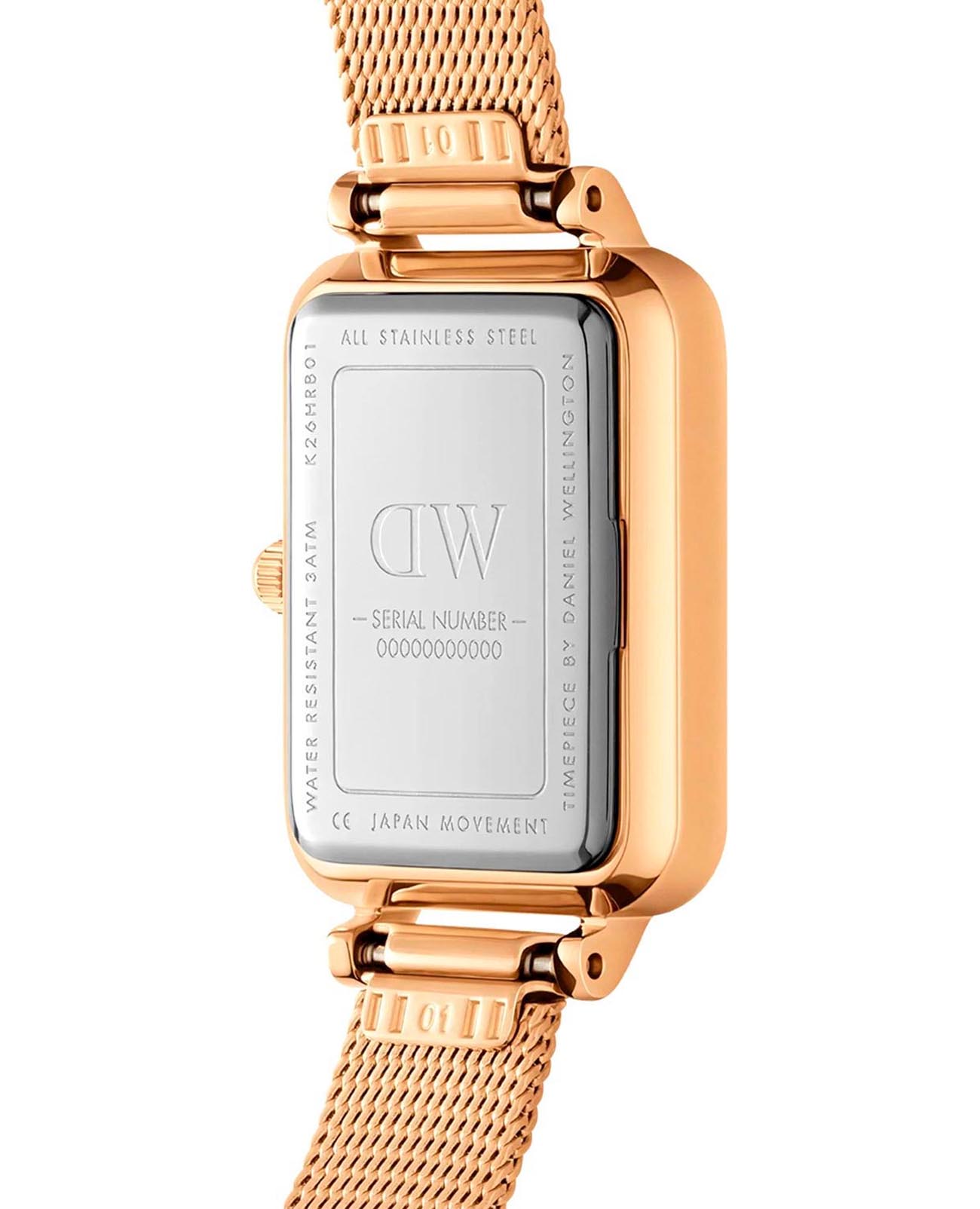 Оригинальные часы Daniel Wellington Daniel Wellington Quadro DW00100599 кварцевые калибр механизма  общий вид