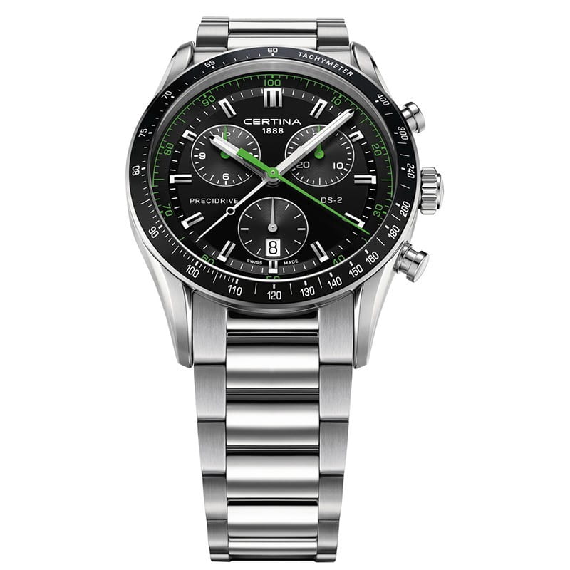 Оригинальные часы Certina Certina DS-2 Chronograph 1/100 sec C024.447.11.051.02 кварцевые калибр механизма eta 251.264 aa precidrive  общий вид