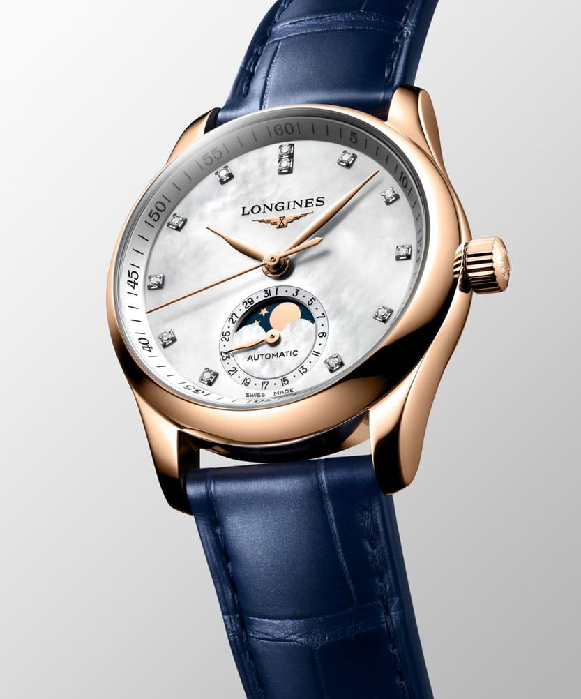 Оригинальные часы Longines Longines Master Collection Moonphase l2.409.8.87.2 механические калибр механизма l899.2 общий вид
