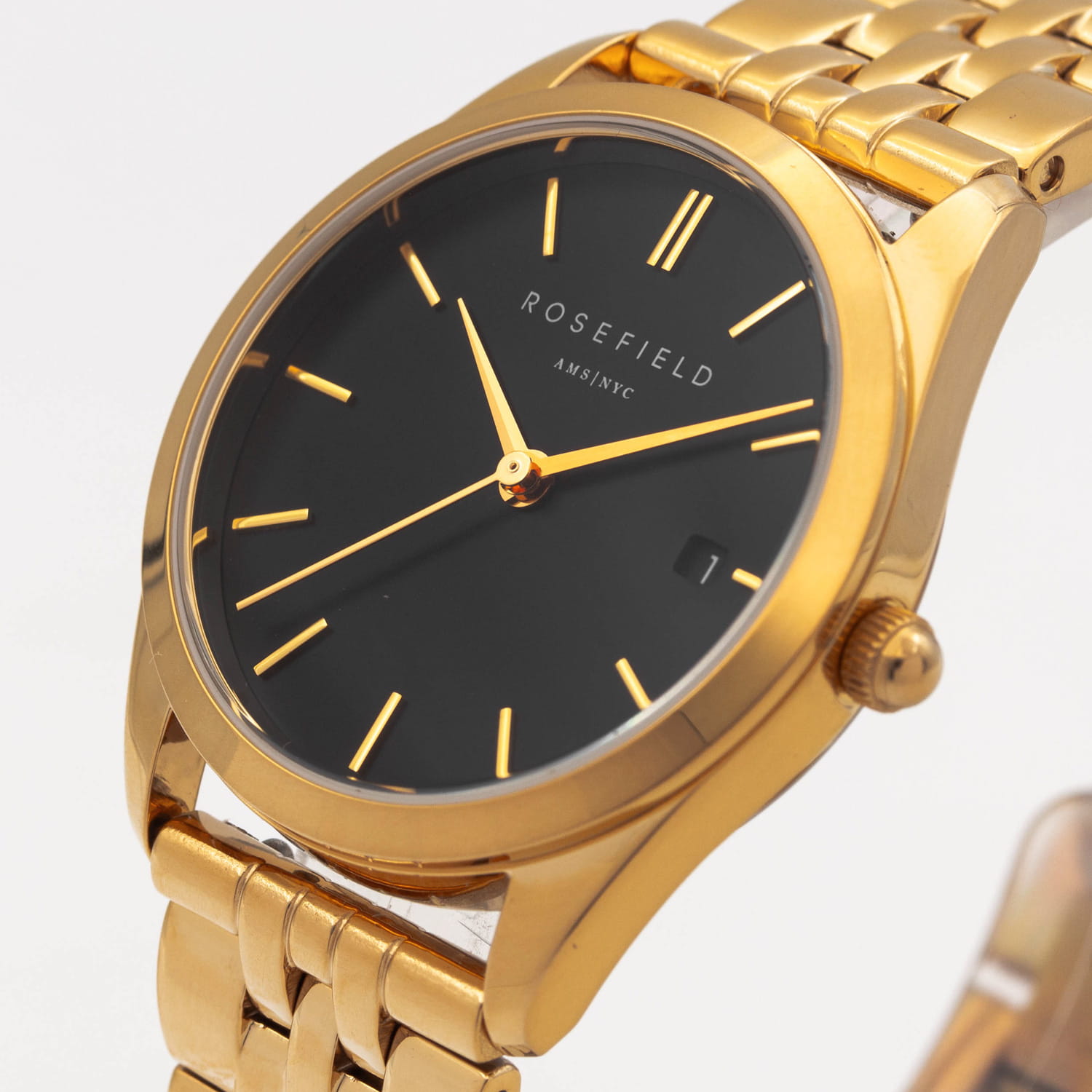 Rosefield Rosefield The Ace ABGSG-A19,  сша женские часы на браслете сталь c pvd покрытием боковой вид