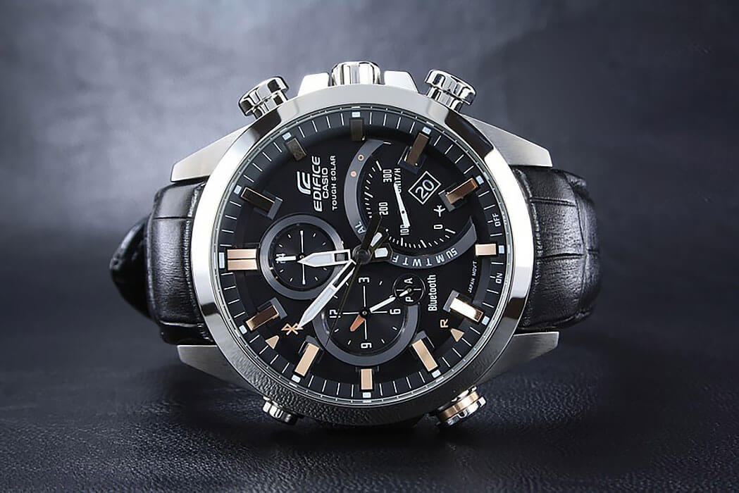 Casio Casio Edifice EQB-500L-1A EQB, наручные мужские часы фото под углом