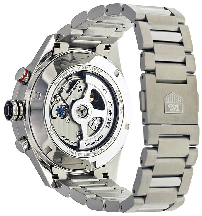 TAG Heuer TAG Heuer Carrera CAR2A10.BA0799, carrera швейцария мужские часы на браслете нержавеющая сталь боковой вид