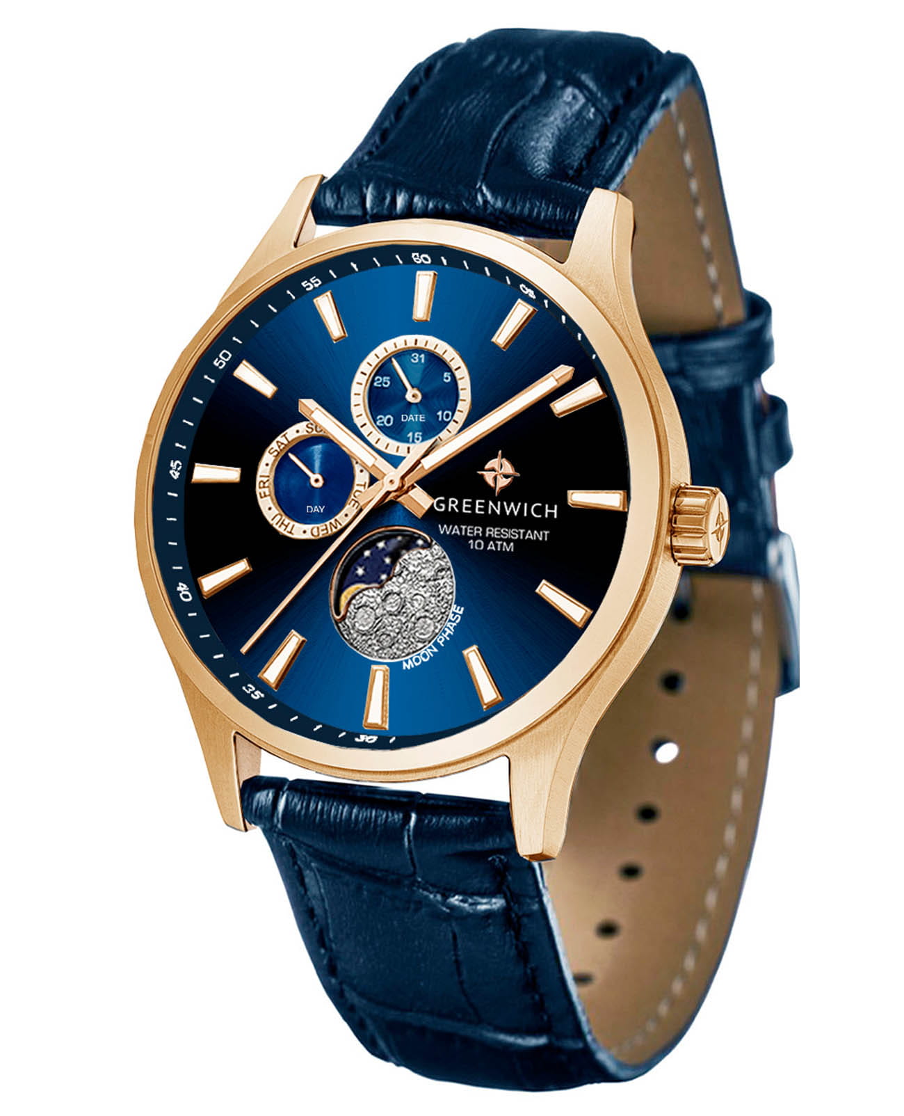 Greenwich Greenwich Moon Walker GW 058.46.36 , наручные мужские часы фото под углом