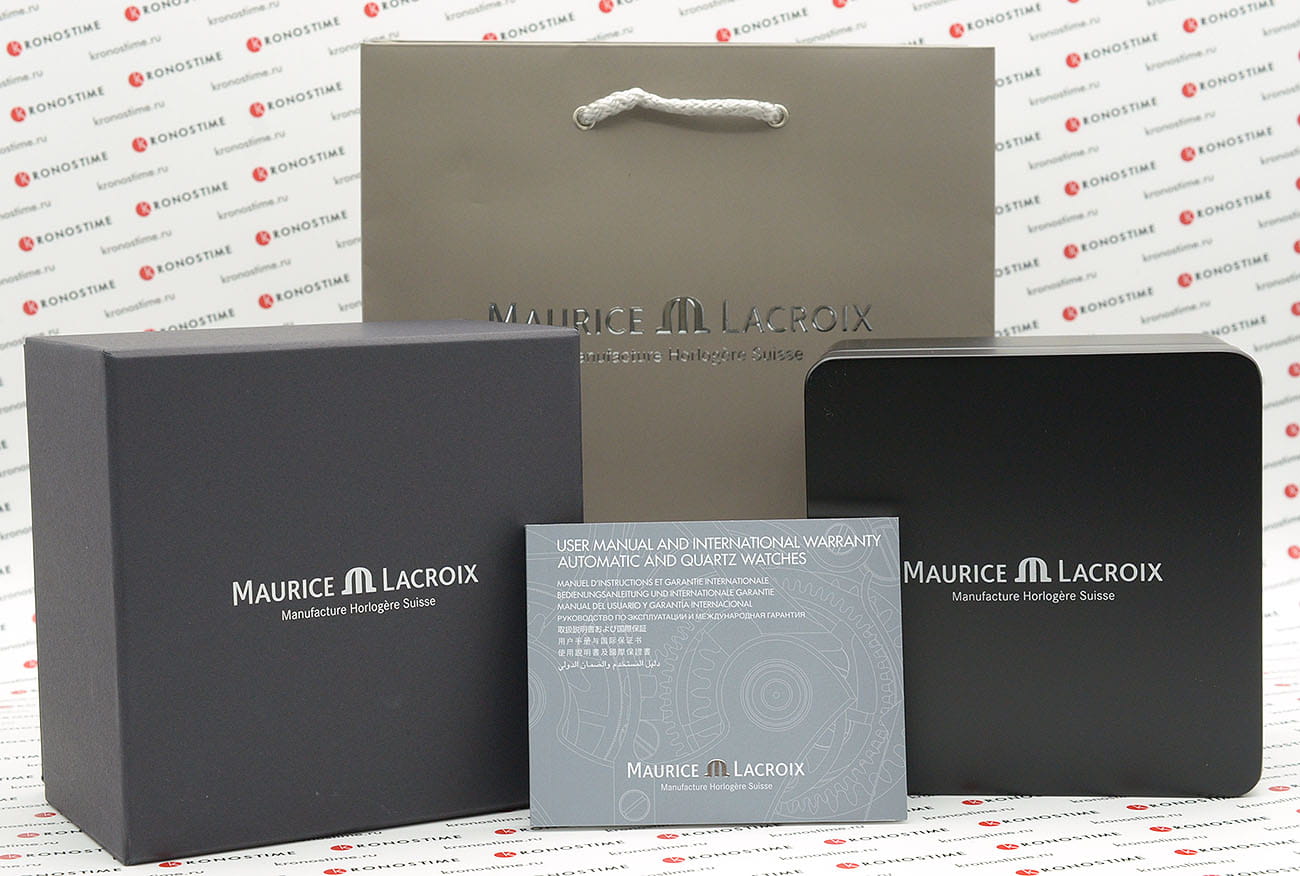 Maurice Lacroix Maurice Lacroix Pontos Chronograph PT6388-SS001-330-1  — детали корпуса и кожаный