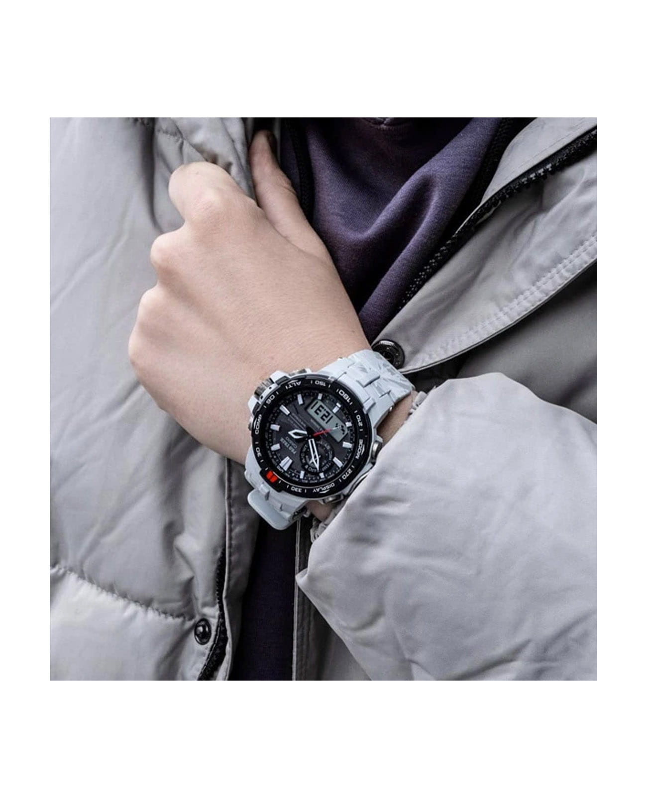 Casio Casio Pro Trek PRW-6000SC-7 PRW, наручные мужские часы фото под углом