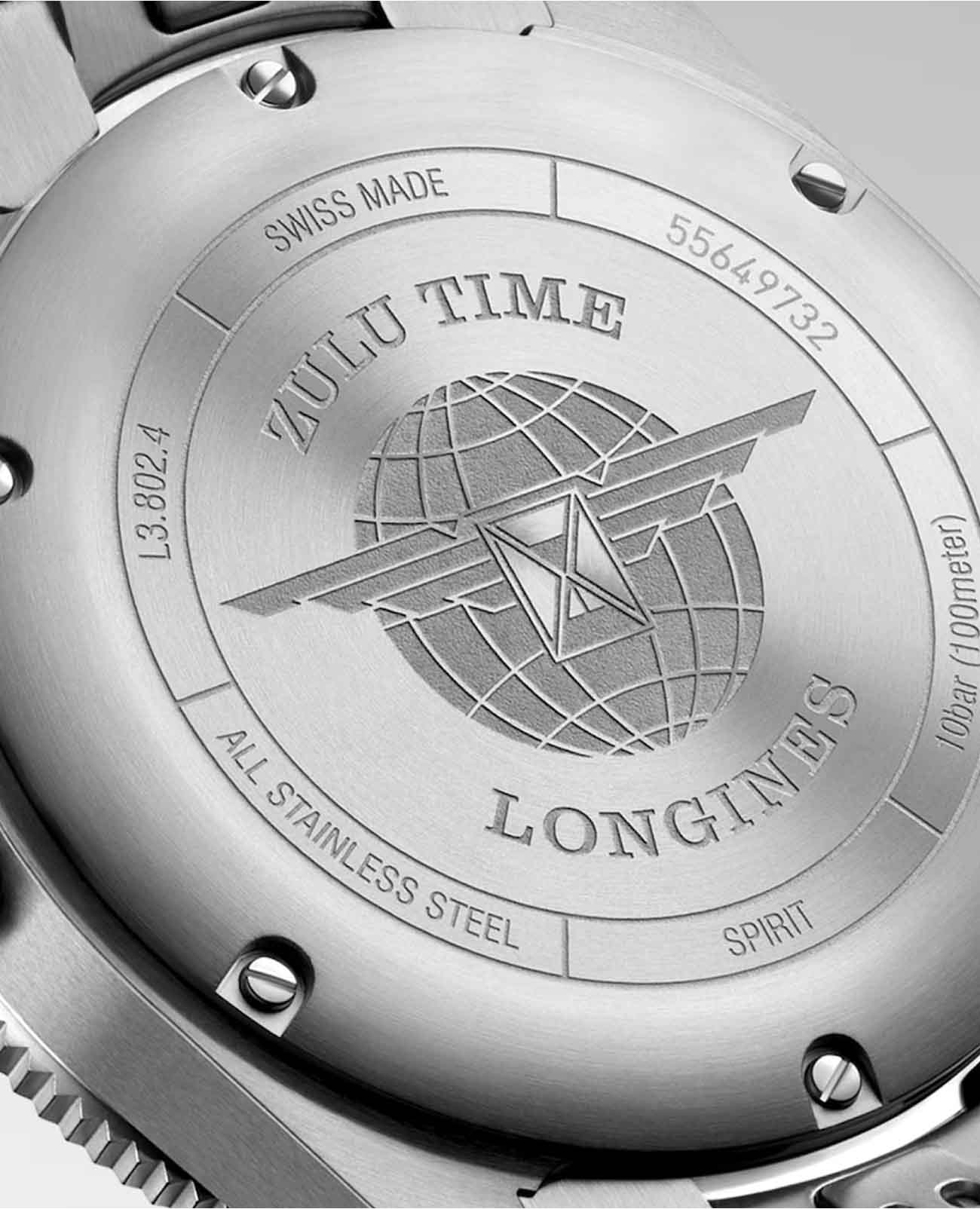 Longines Longines Spirit L3.802.4.93.6 механические мужские часы часы крупный план синий циферблата