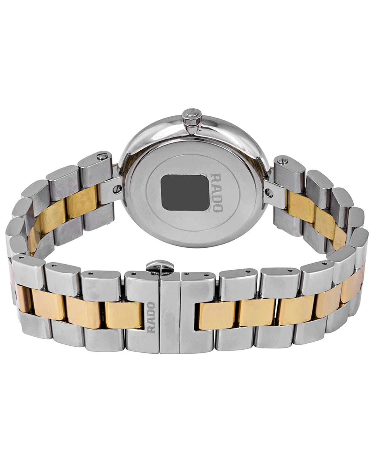 Rado Rado Coupole R22852183, coupole швейцария мужские часы на браслете нержавеющая сталь с pvd-покрытием боковой вид