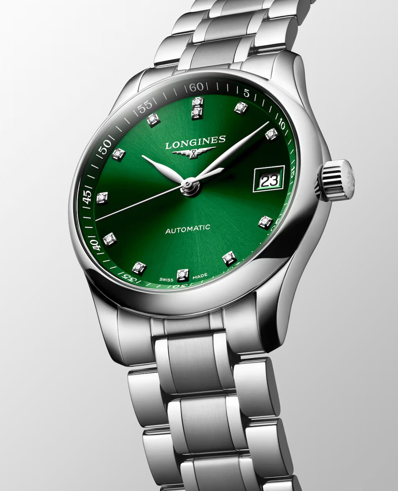 Longines Longines Master Collection L2.357.4.99.6, master collection швейцария женские часы на браслете нержавеющая сталь боковой вид
