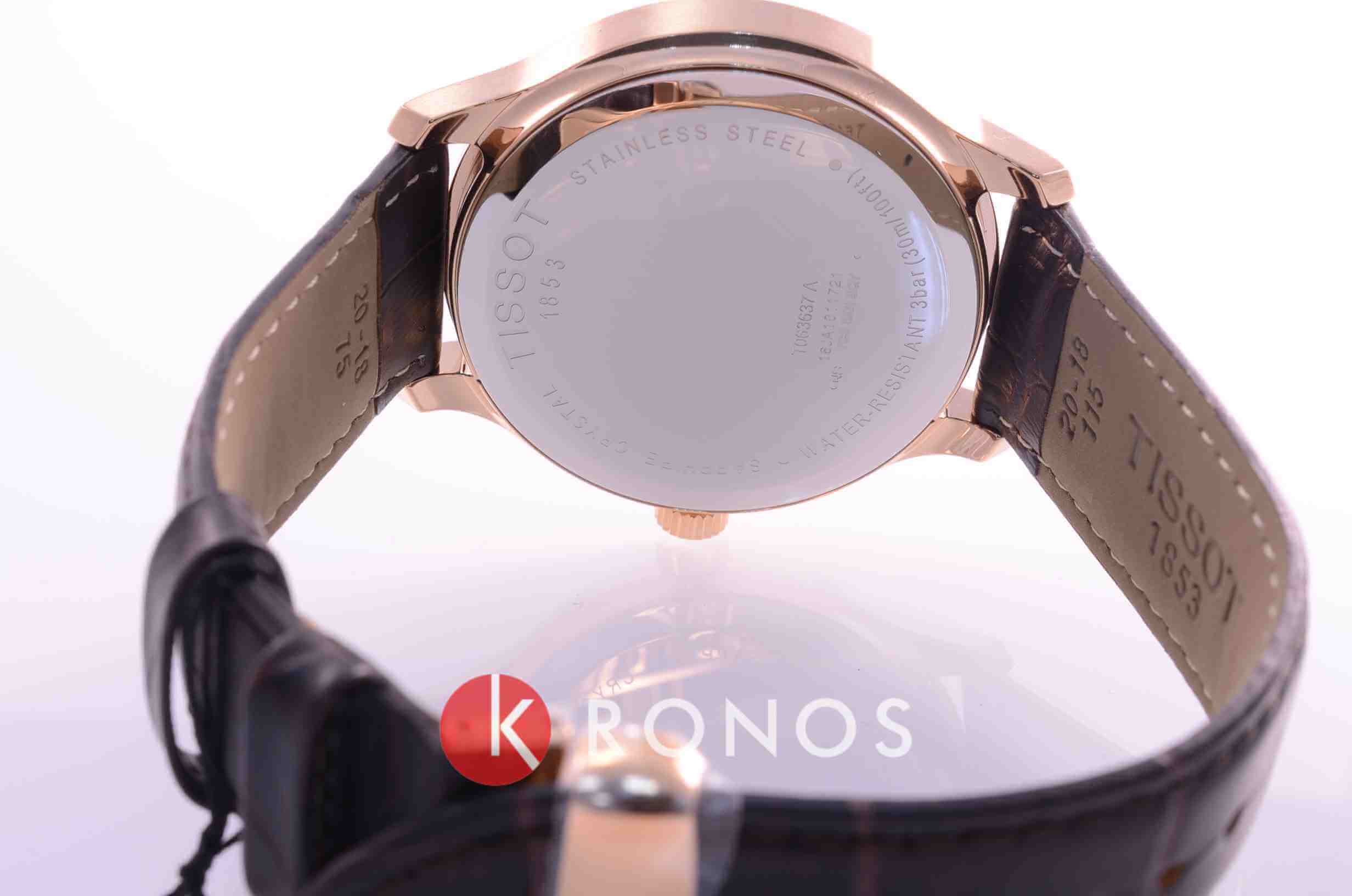 Tissot Tissot Tradition Perpetual Calendar T063.637.36.037.00 Tradition - задняя крышка сталь металл корпуса, швейцария часы