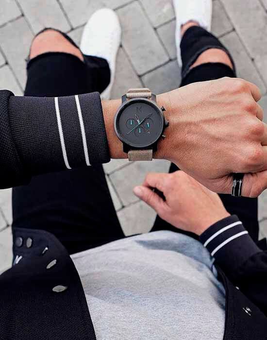 MVMT MVMT Chrono D-MC01GML мужские часы черный циферблат на запястье