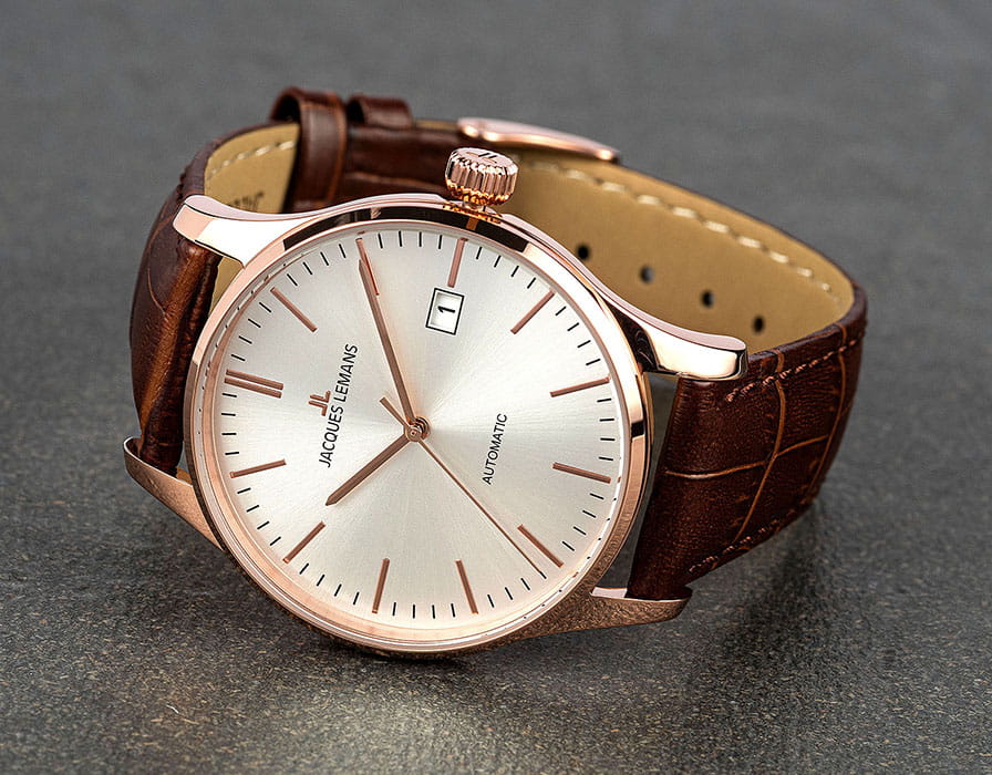 Jacques Lemans Jacques Lemans Classic 1-2073F, jl classic австрия мужские часы на браслете кожаный боковой вид