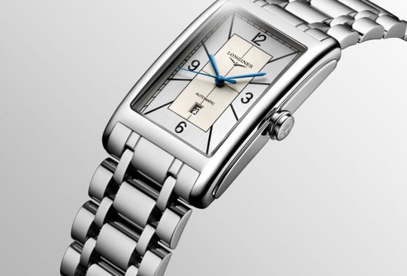 Longines Longines DolceVita L5.767.4.73.6 механические женские часы часы крупный план белый циферблата