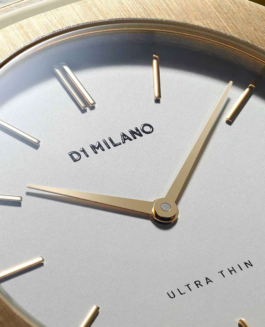 D1 Milano D1 Milano Ultra Thin UTBL03 кварцевые женские часы часы крупный план белый циферблата