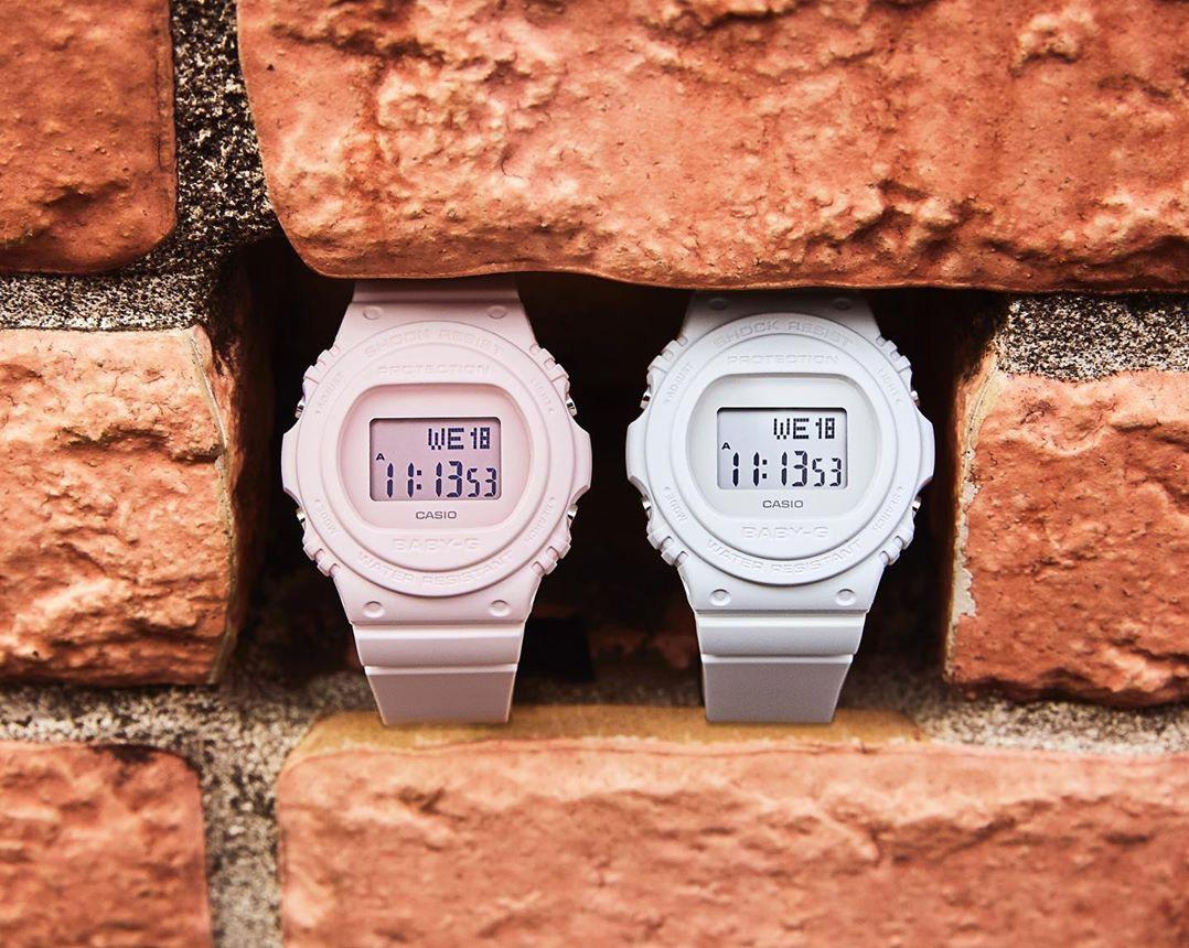 Casio Casio Baby-G BGD-570-4 женские часы розовый циферблат на запястье