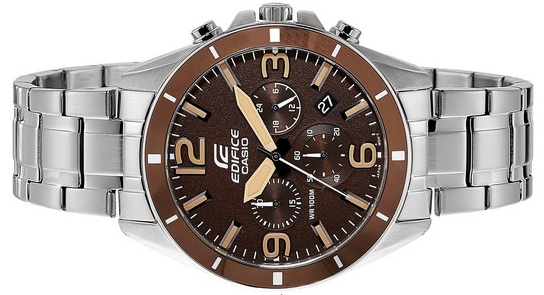 Casio Casio Edifice EFR-553D-5B EFR, наручные мужские часы фото под углом