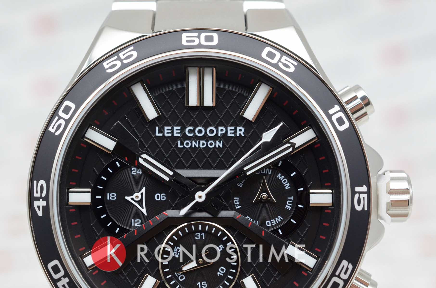 Lee Cooper Lee Cooper LLC08067.350,  англия мужские часы на браслете нержавеющая сталь боковой вид