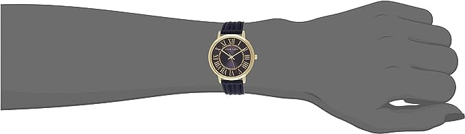 Anne Klein Anne Klein Leather 3836GPNV женские часы синий циферблат на запястье