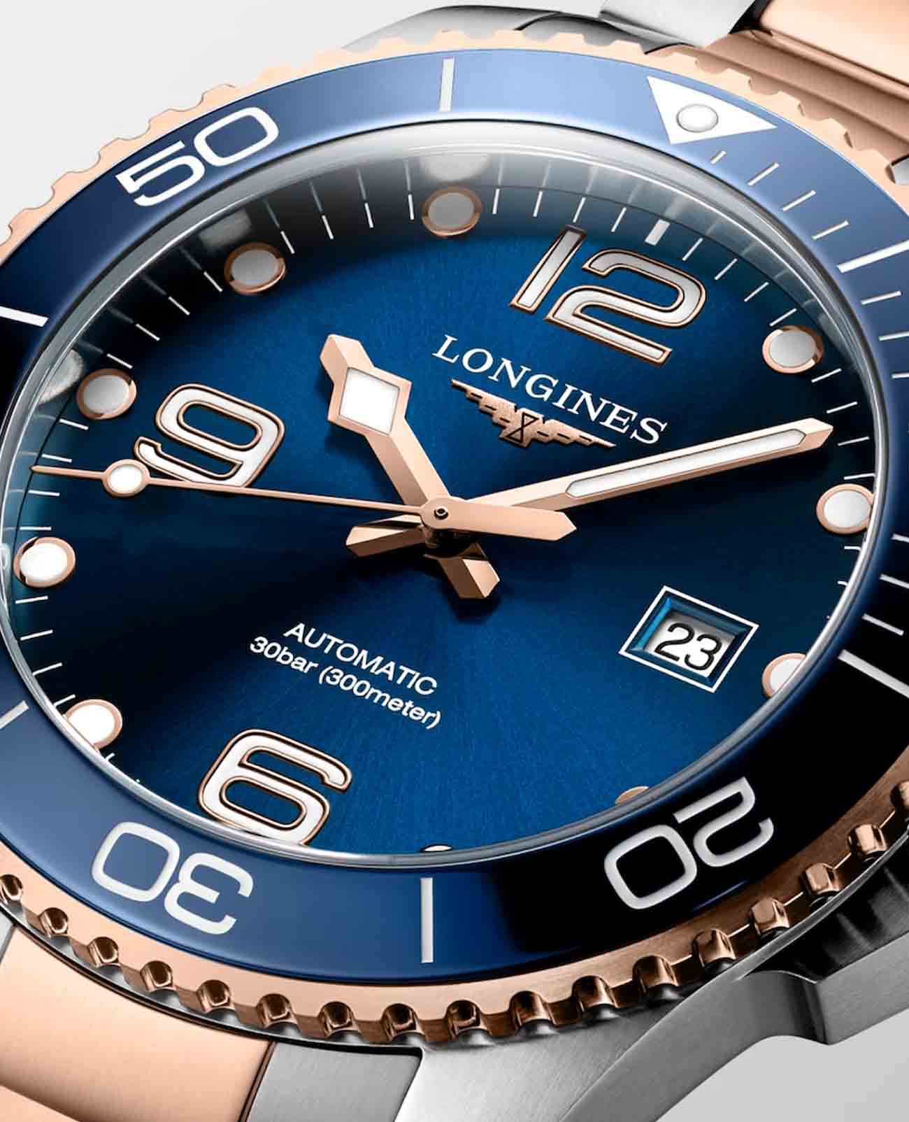 Longines Longines HydroConquest L3.782.3.98.7  - задняя крышка металл сталь корпуса, швейцария часы