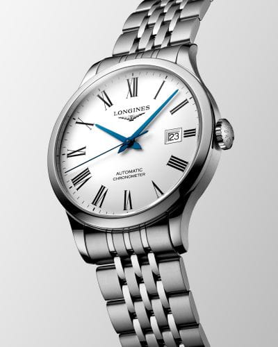 Longines Longines Record Collection L2.821.4.11.6 мужские часы серебристый циферблат на запястье