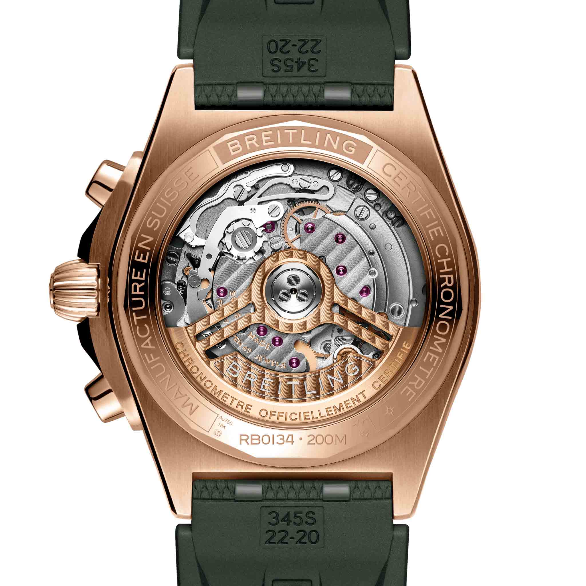 Оригинальные часы Breitling Breitling Chronomat B01 42 RB0134101L1S1 механические калибр механизма мануфактурный механизм breitling caliber b01 общий вид