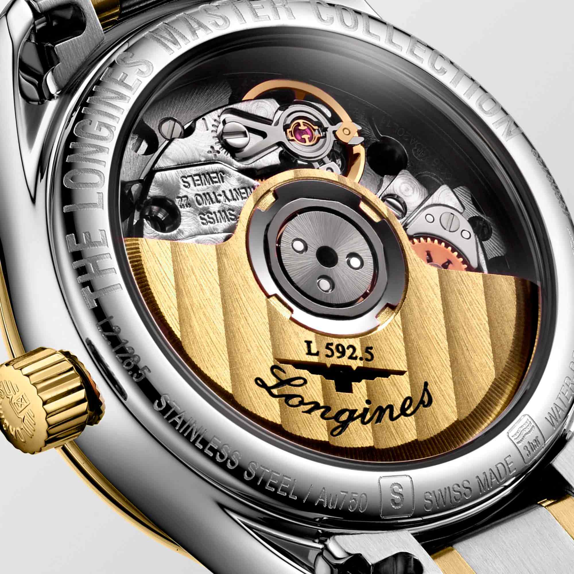 Longines Longines Master Collection L2.128.5.37.7 женские часы золотой циферблат на запястье