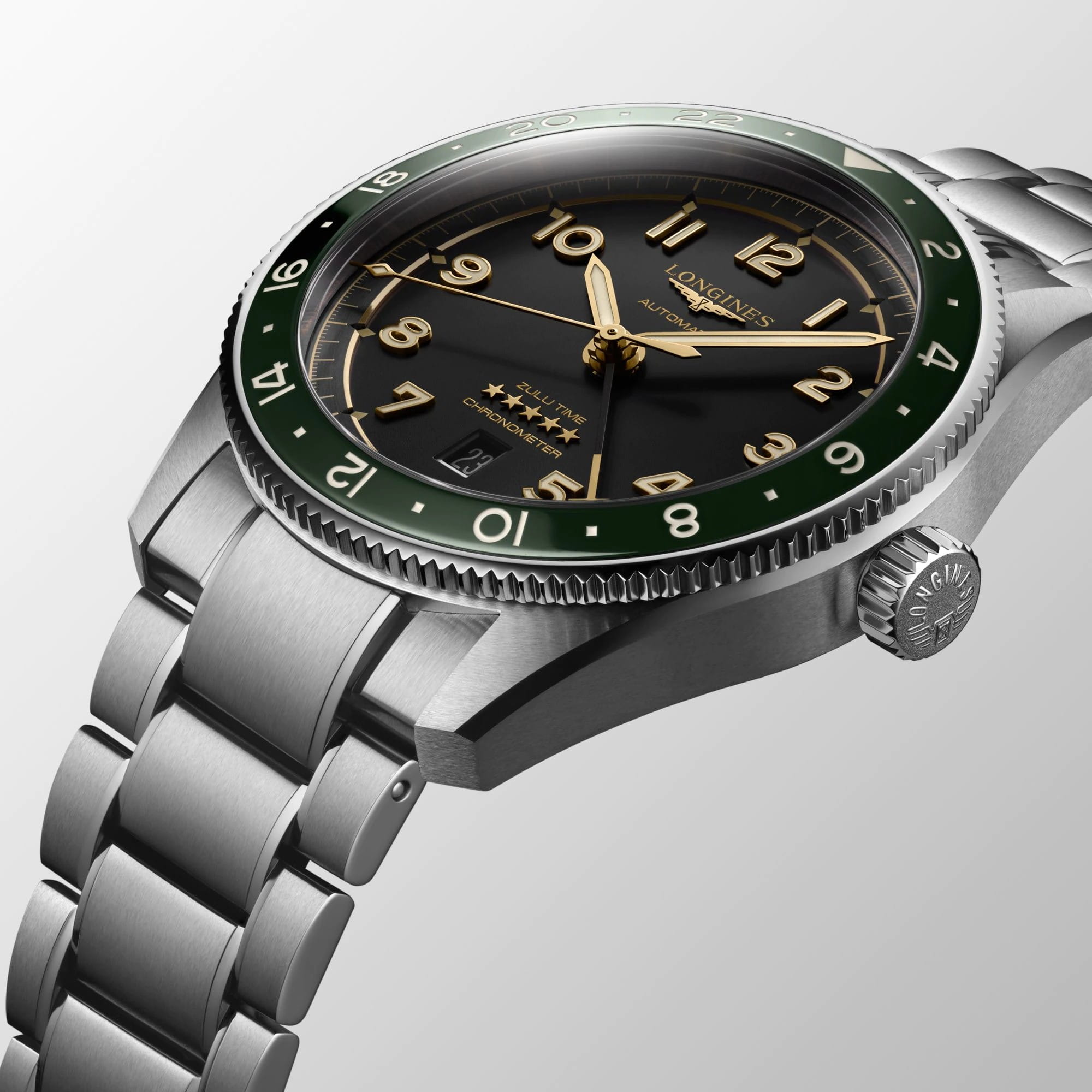 Longines Longines Spirit L3.812.4.63.6 швейцария наручные мужские часы заводная головка с логотипом Longines