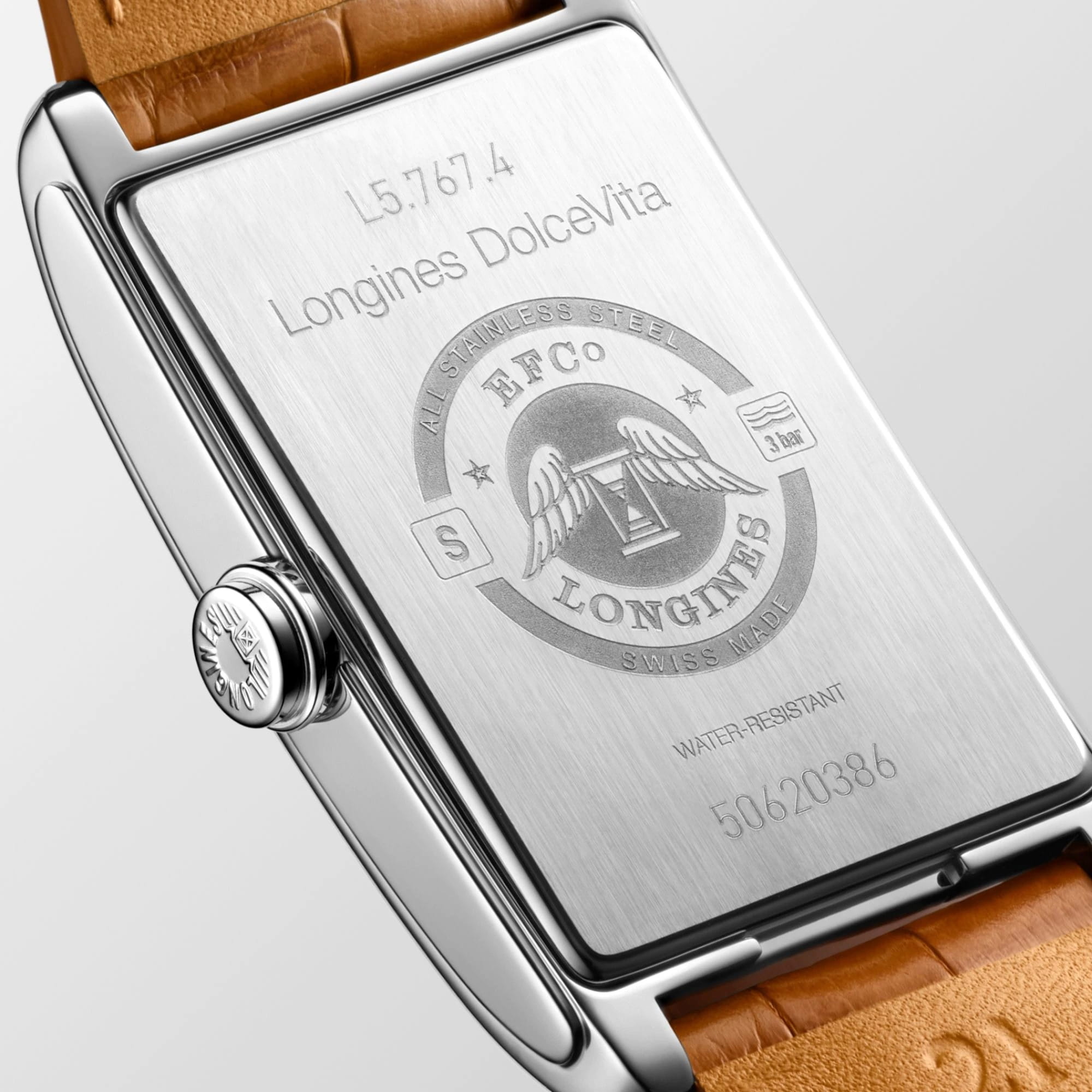 Longines Longines DolceVita L5.767.4.73.3 женские часы белый циферблат на запястье