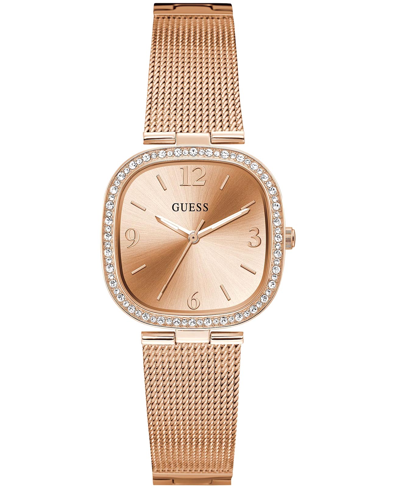 Guess Guess Trend GW0354L3  GW0354L3 кварцевые женские часы золотой циферблат, браслет нержавеющая сталь с ip-покрытием — вид спереди