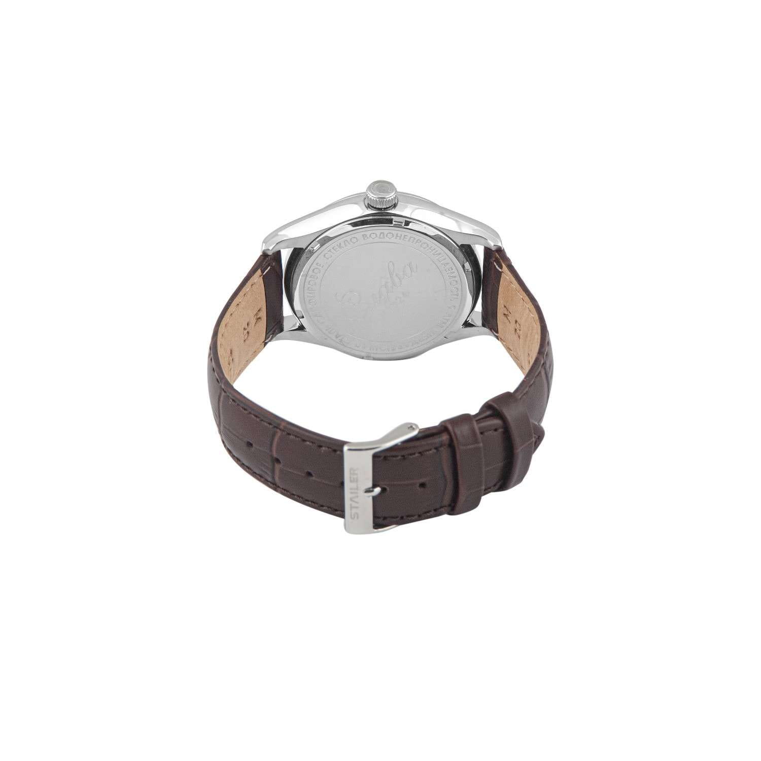 Слава Слава Сенат 2490540/300-2115 мужские часы коричневый циферблат на запястье