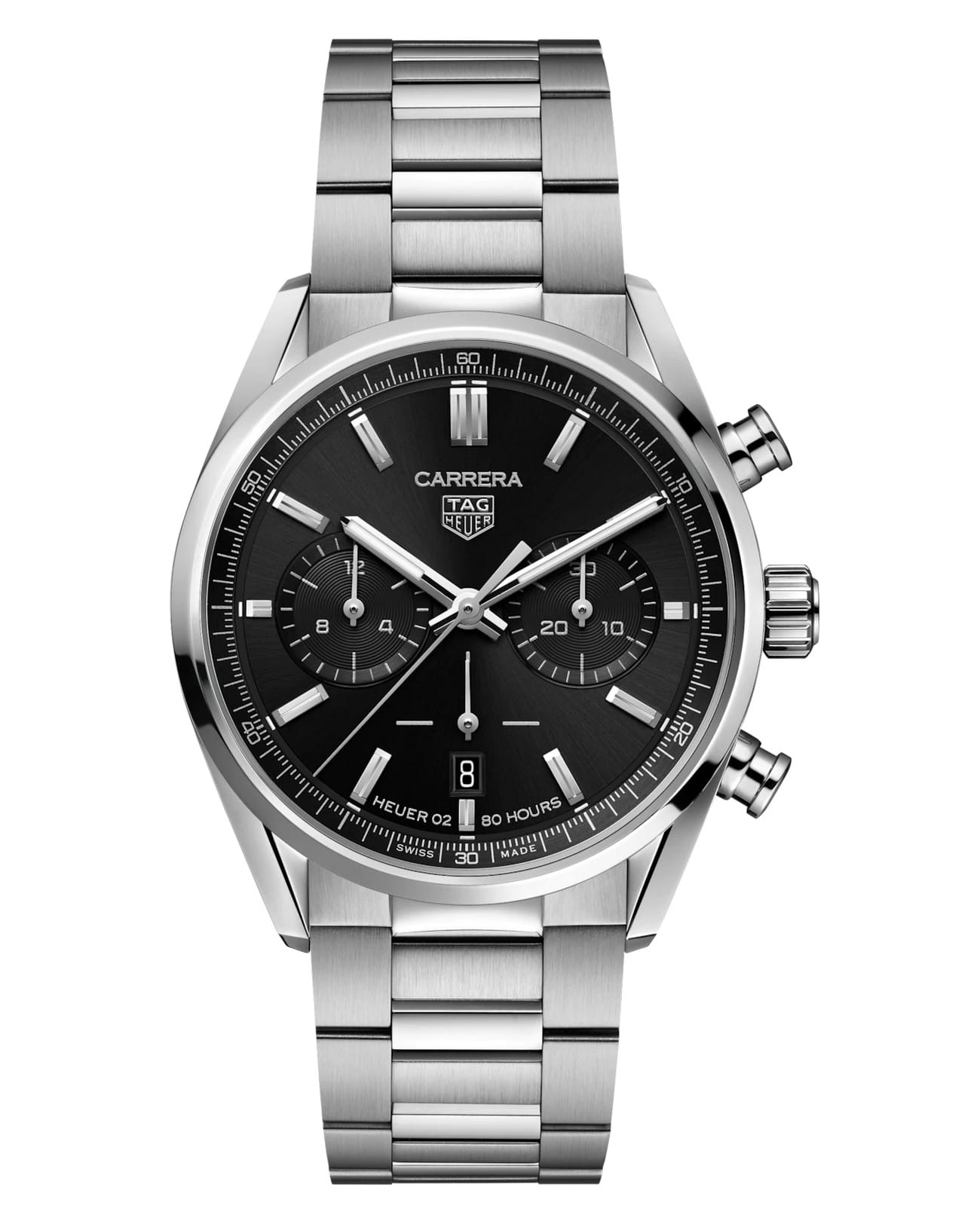 TAG Heuer TAG Heuer Carrera CBN2010.BA0642  CBN2010.BA0642 механические мужские часы черный циферблат, браслет нержавеющая сталь — вид спереди