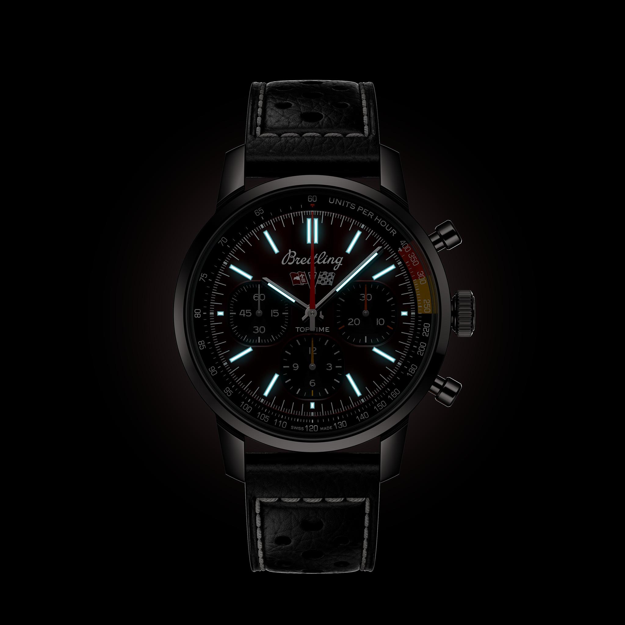 Breitling Breitling Top Time B01 Chevrolet Corvette AB01761A1K1X1, aviator 8 швейцария мужские часы на браслете кожаный боковой вид