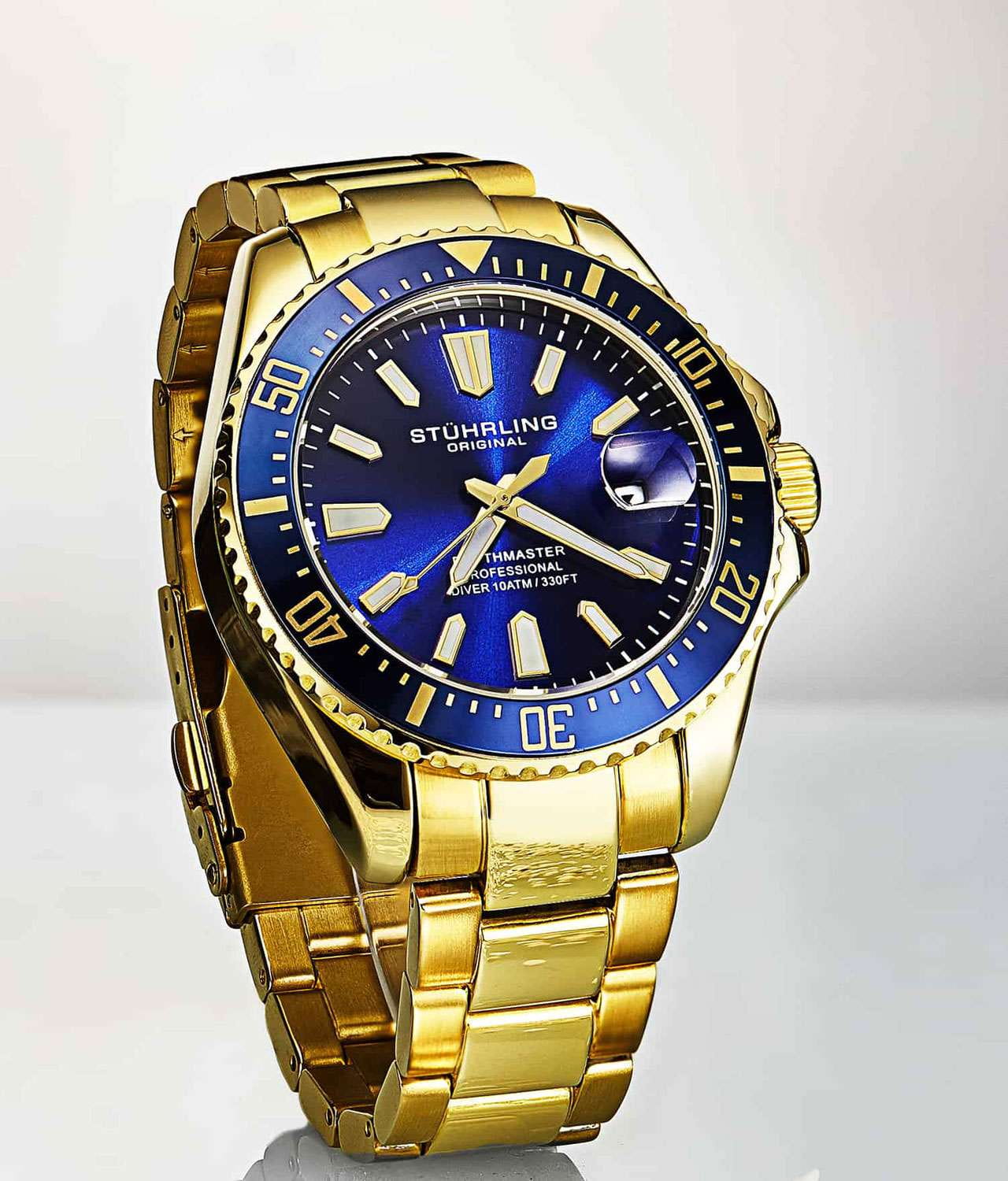 Stuhrling Stuhrling Aquadiver 3950A.8  - задняя крышка металл сталь корпуса, сша часы
