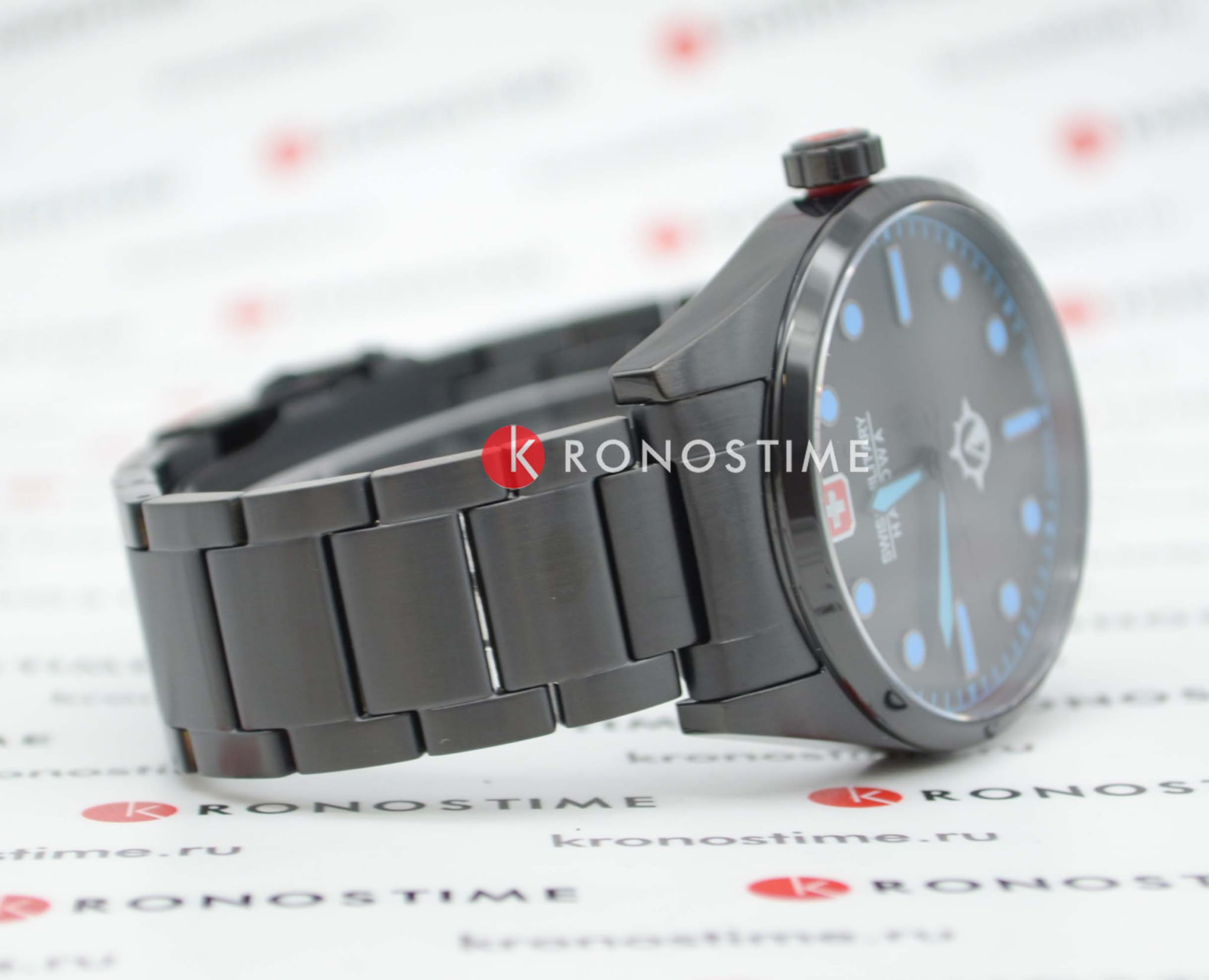 Swiss Military Hanowa Swiss Military Hanowa Falcon SMWGG2100530,  швейцария мужские часы на браслете сталь с ip покрытием боковой вид