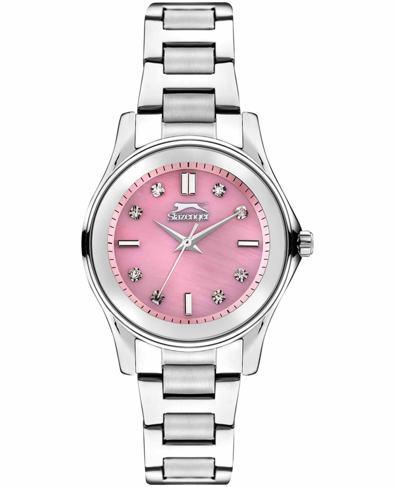 Slazenger Slazenger SL.09.2235.3.08  SL.09.2235.3.08 кварцевые женские часы перламутровый циферблат, браслет нержавеющая сталь — вид спереди