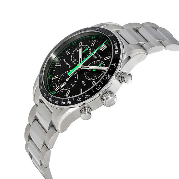 Certina Certina DS-2 Chronograph 1/100 sec C024.447.11.051.02 DS 2, наручные мужские часы фото под углом