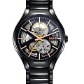 Rado Rado True Automatic Open Heart R27100162 Automatic R27100162 механические мужские часы  черный циферблат, браслет керамика — вид спереди