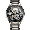 Rado Rado True Automatic Open Heart R27510152 Automatic R27510152 механические мужские часы  серый циферблат, браслет плазменная керамика — вид спереди