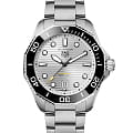 TAG Heuer TAG Heuer Aquaracer Professional 300 WBP201C.BA0632  WBP201C.BA0632 механические мужские часы  серебристый циферблат, браслет нержавеющая сталь — вид спереди