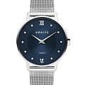 Amalys Amalys Baker AMW-176  AMW-176 кварцевые женские часы  синий циферблат, браслет нержавеющая сталь — вид спереди