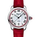 Certina Certina C025.210.16.428.00  C0252101642800 кварцевые женские часы  белый циферблат, браслет кожаный — вид спереди