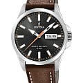 Festina Festina Classics F20358/2  F20358/2 кварцевые мужские часы  черный циферблат, браслет кожаный — вид спереди
