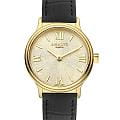 Amalys Amalys Watson AMW-165  AMW-165 кварцевые женские часы  золотой циферблат, браслет кожаный — вид спереди