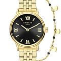 Amalys Amalys Giftboxes AMW-198  AMW-198 кварцевые женские часы  черный циферблат, браслет нержавеющая сталь с pvd-покрытием — вид спереди