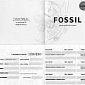 Fossil Fossil Bannon  FS4865 мужские часы белый циферблат на запястье
