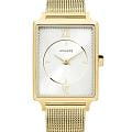 Amalys Amalys Hepburn AMW-031  AMW-031 кварцевые женские часы  белый циферблат, браслет нержавеющая сталь с pvd-покрытием — вид спереди