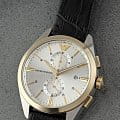 Emporio Armani Emporio Armani Claudio AR11498 кварцевые мужские часы часы, крупный план черный циферблат